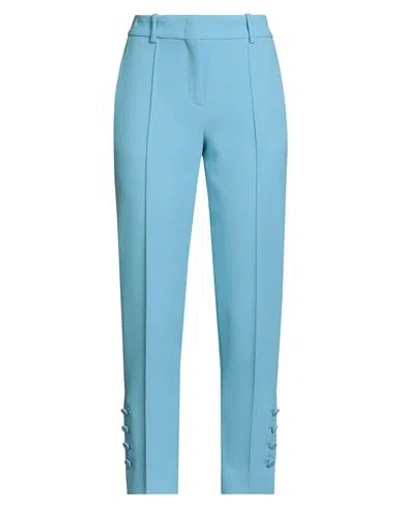 Ermanno Scervino Woman Pants Light Blue Size 8 Viscose, Acetate In Blue