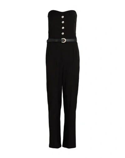 Motel Woman Jumpsuit Black Size M Polyester, Viscose, Elastic Fibres In Black