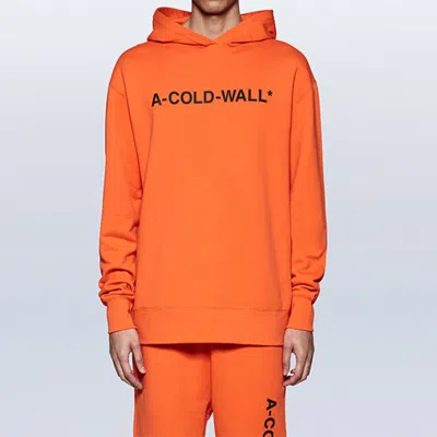 A-cold-wall* Essential Logo Printed Hoodie 'orange'