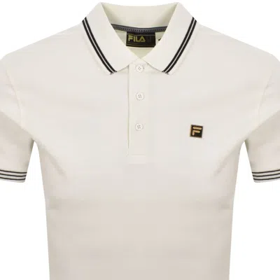 Fila Vintage Fila Soren 2 Tipped Polo Cream In Multi