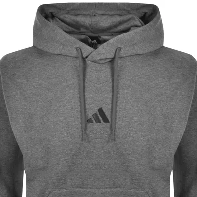Adidas Sportswear Fleece Hoodie Grey In Gray