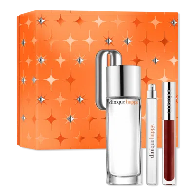 Clinique 3-pc. Perfectly Happy Perfume & Lip Gloss Gift Set In Transparent