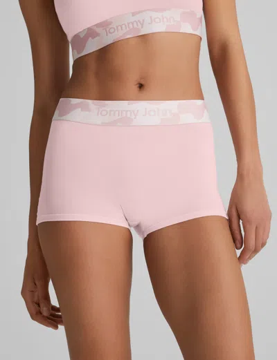 Tommy John Women's Second Skin Boyshort In Burgundy