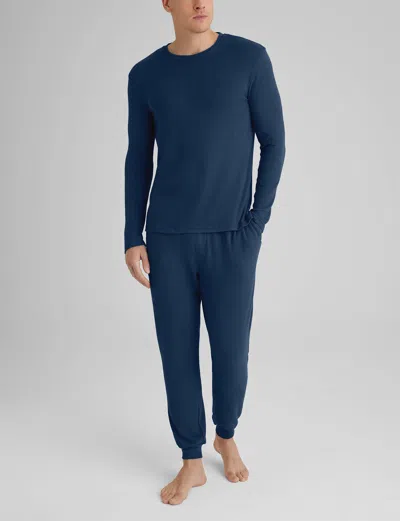 Tommy John Cozy Pajama Joggers In Blue