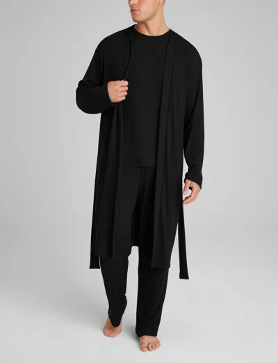 Tommy John Men's Waffle Robe In Gray