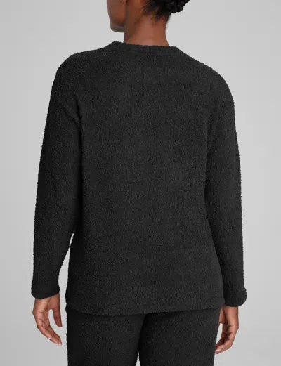 Tommy John Women's Plush Crewneck Sweatshirt In Black