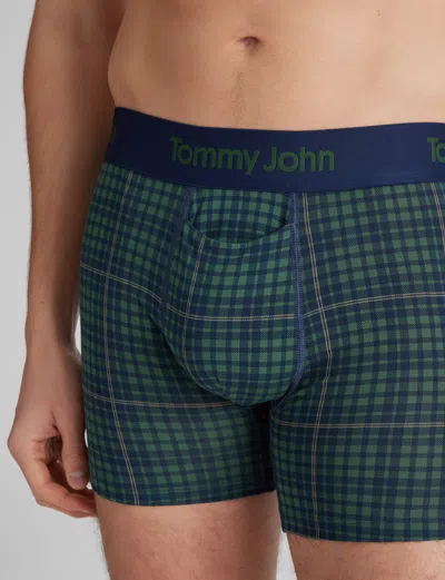 Tommy John Second Skin 4-inch Boxer Briefs In Green