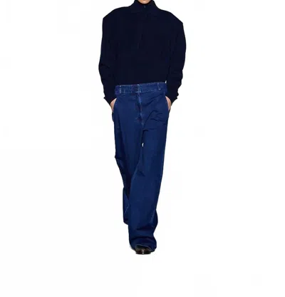 Tibi Classic Denim Barry Jean In Indigo In Blue