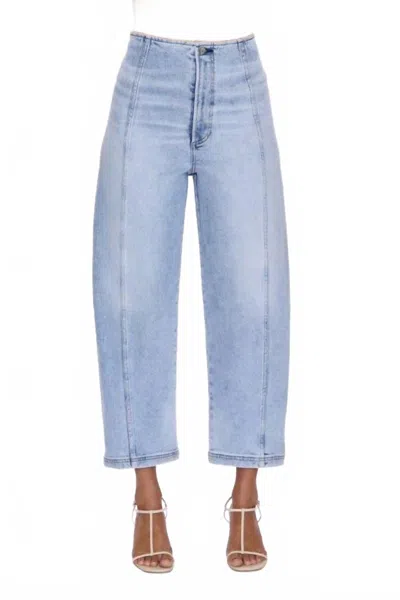 Pistola Blair High Rise Seamed Barrel Jean In Pristine In Multi