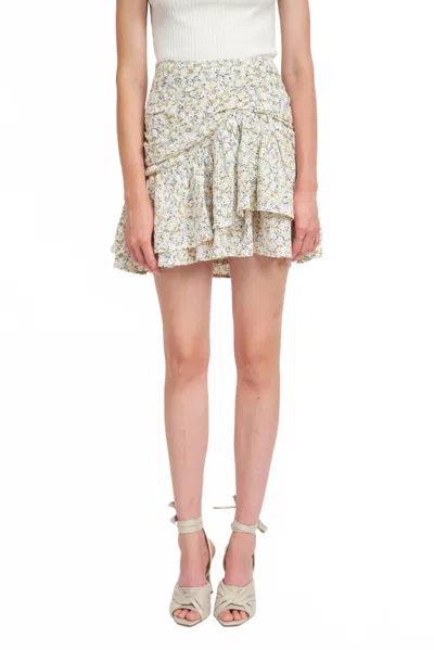 En Saison Orielle Floral Mini Skirt In Multi In Multi