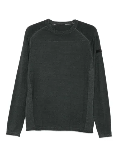Rrd Crew Neck Knit Sweater In Green