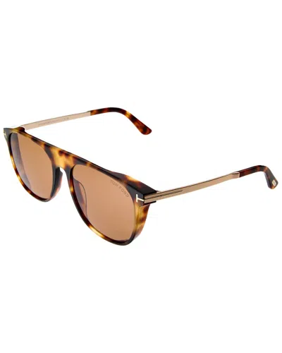 Tom Ford Women's Lionel-02 55mm Sunglasses In Brown
