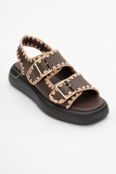Forever & Always Shoes Douro Braided Rope Strap Leather Sandal In Multi