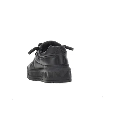 Valentino Garavani One Stud Xl Leather Low-top Sneakers In Black
