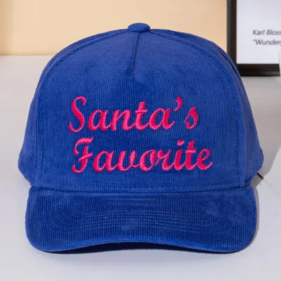 Fashnzfab Santas Favorite Message Embroidered Five Panel Canvas Snapback Baseball Cap In Multi