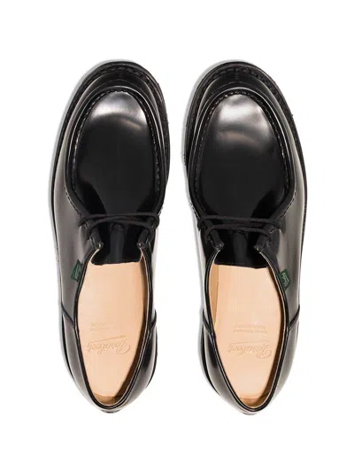 Paraboot Michael Leather Lace-up Shoes In Black