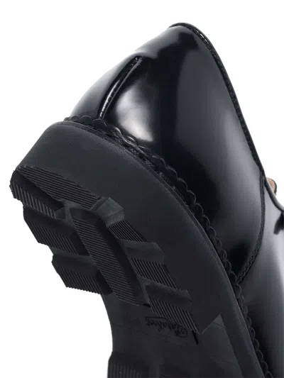 Paraboot Michael Leather Lace-up Shoes In Black