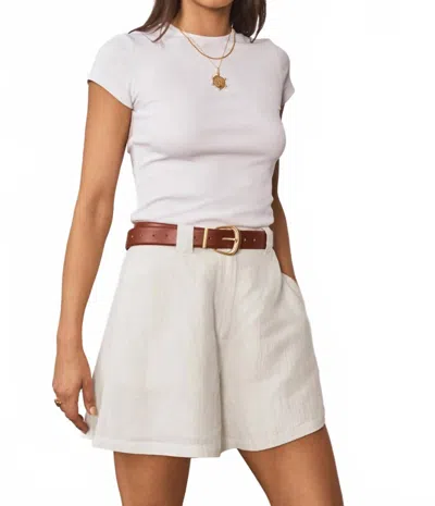 Sancia The Telese Shorts In Vanilla In White