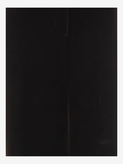 Giorgio Armani Wide-leg Trousers In Viscose And Silk In Black