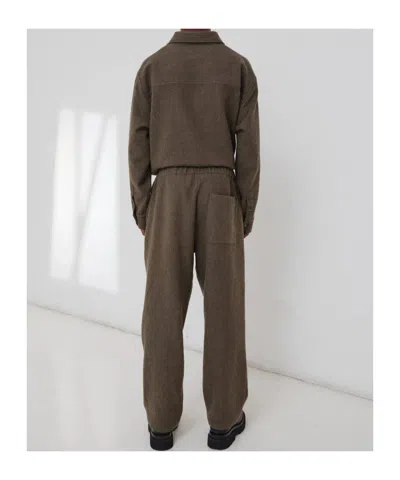 Darkpark Ian Japanese Light Jogger Fit Pants In Brown