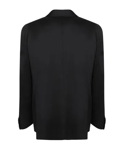 Tagliatore Long-sleeved Suit Jacket In Black