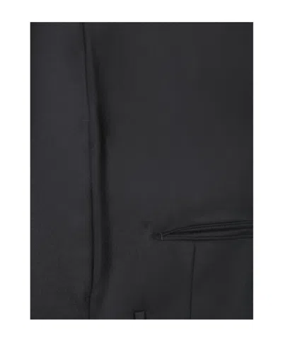 Tagliatore Double Breasted Tailored Jacket In Black