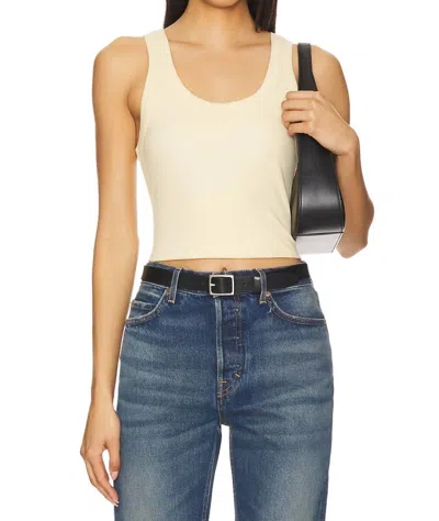 Pistola Christy Tank Top In Yellow Custard In Neutral