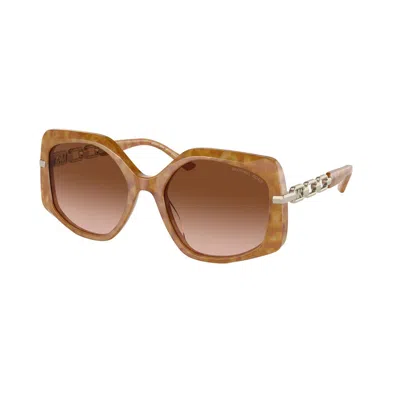 Michael Kors Brown Acetate Sunglasses In Brown