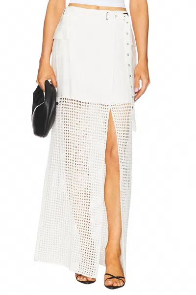 Nonchalantlabel Tyra Maxi Skirt In White In White