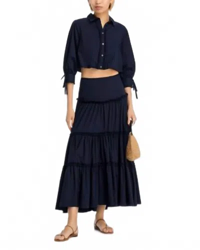 Cinq À Sept Roupao Skirt In Navy In Blue