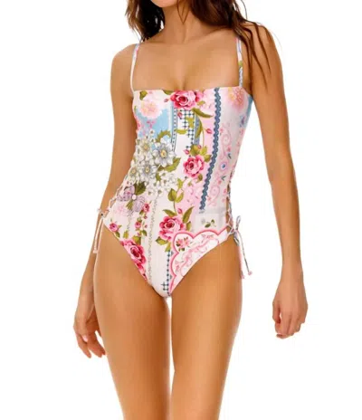 Agua Bendita Mariel Reversible One Piece Swimsuit In Meraki In Multi