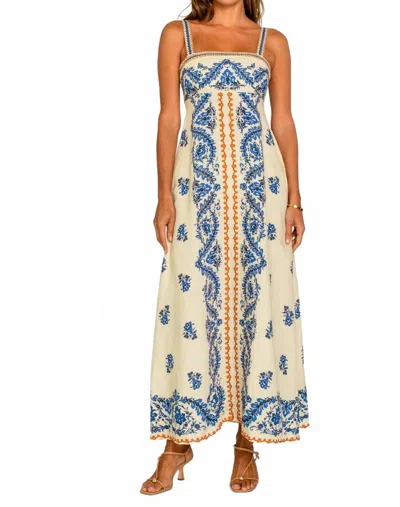 Elizabeth James The Label Annalisa Dress In Handkerchief Ivory In White
