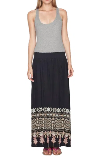 Johnny Was Evan Maxi Skirt In Black In Black