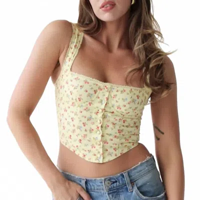 Rumored Ditsy Antoinette Tank Top In Prairie Coquette In Multi