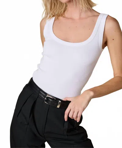 Sold Out Nyc The Scoop It Up Tank Top In White In White
