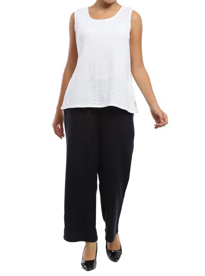 Parsley & Sage Shawn Tank In White In White