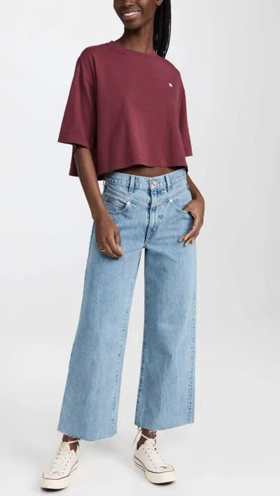 Slvrlake Grace Crop Double Yoke Jeans In Fool For Love In Blue