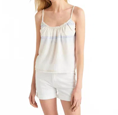 Splendid Calypso Stripe Tank Top In White In Neutral