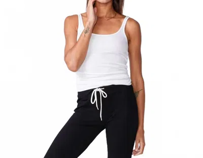 Monrow Narrow Rib Tank In White