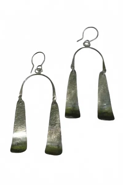 Mckinley Mizar Women's Heat Wave Earrings In Silver In Green