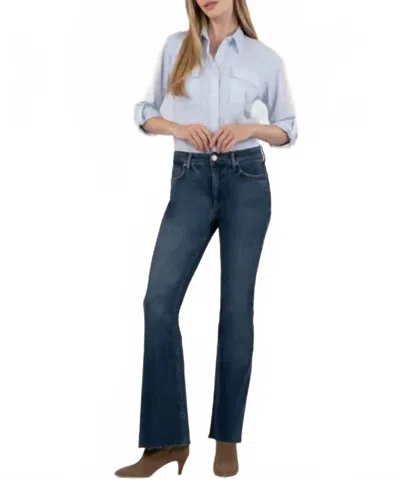 Kut From The Kloth Stella High Rise Flare Jeans In Decent With Dark Base Wash In Multi