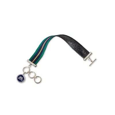 Mission Atelier Women's Ascension Bracelet In Green Navy And Gold Ribbon In Green