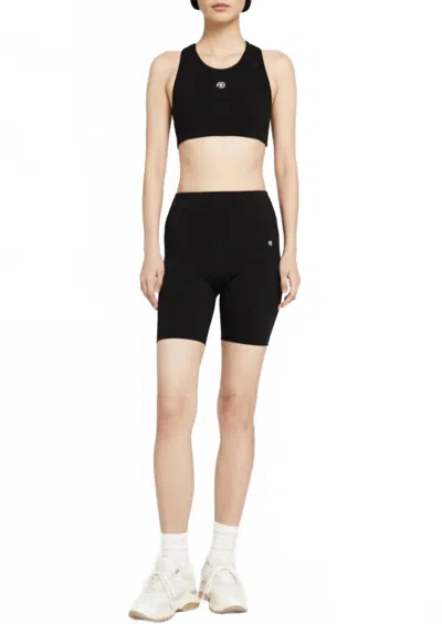 Anine Bing Blake Biker Short In Black In Black