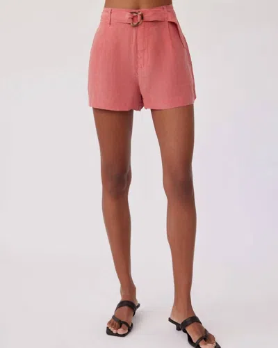 Bella Dahl D-ring Sash Belt Short In Safi Coral In Pink