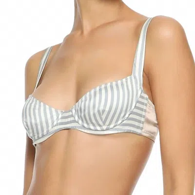 Kiki De Montparnesse Balconette Bra In Light Grey In Multi