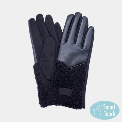 Fashnzfab Fleece Insert Smart Touch Gloves In Blue