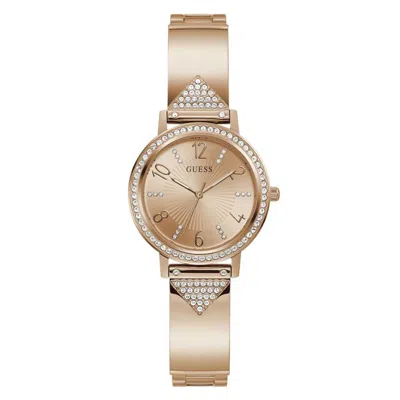 Guess Women's Tri Luxe Rose Gold Dial Watch In Gold