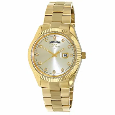 Oniss Men's Admiral Gold Dial Watch In Gold