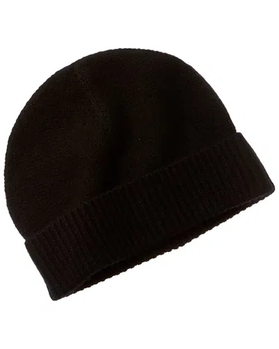 Sofiacashmere 8 Ply Jersey Cashmere Hat In Black