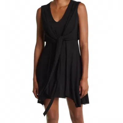 Allsaints Jayda Jersey Dress In Black In Black